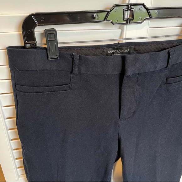 Banana Republic Sloan Curvy Fit Dress Pants Navy - Picture 2 of 9